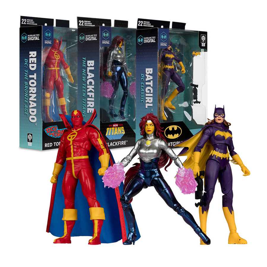 blackfire the new teen titansred tornado dc the bronze agebatgirl dc classic bundle 3 7 figures wmcfarlane toys digital collectibles